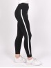 Women Cotton Feel Single Striped Yoga/Running Leggings